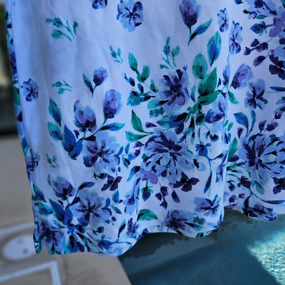 Karen Scott Tulerie Dream Floral Top Women's Small - Picture 4 of 10